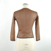 Veste en cuir marron pour femme Emilio Romanelli