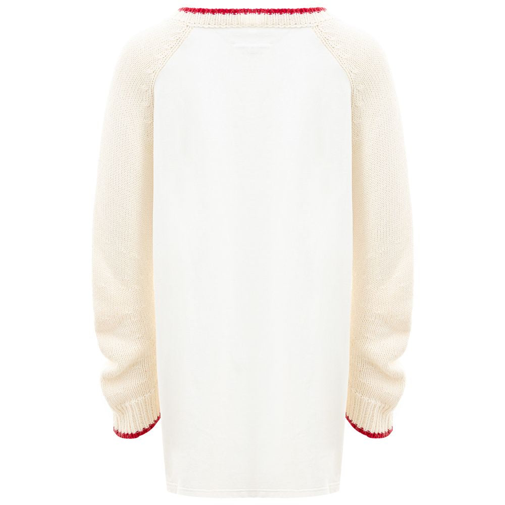 Pull en coton blanc élégant MM6 Maison Margiela pour femme