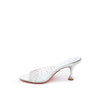 Christian Louboutin Elegante Pumps aus silbernem Leder