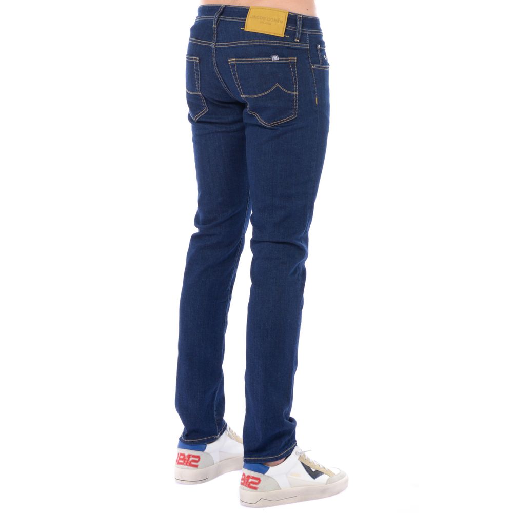 Jacob Cohen Blue Cotton Men Jeans