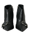 Dolce &amp; Gabbana – Devotion – Gesteppte Stiefel mit Schnalle – Schwarz