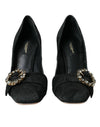 Dolce &amp; Gabbana Pumps mit Kristallen in Schwarz aus Brokat