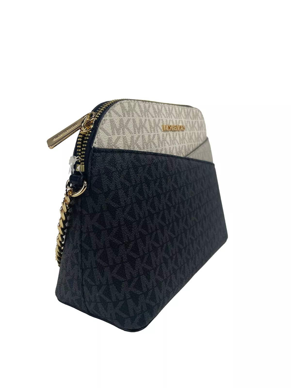 Sac à bandoulière Jet Set Medium Signature PVC X Dome de Michael Kors, noir et multicolore