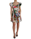 Dolce & Gabbana Multicolor Patchwork Cotton Aline Mini Dress