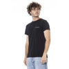 T-shirt homme en coton noir Trussardi Beachwear