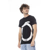 T-shirt homme en coton noir Trussardi Beachwear