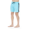 Trussardi Beachwear Light Blue Polyester Men Swim Trunk