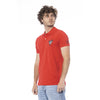 Cavalli Class Poloshirt aus roter Baumwolle für Herren