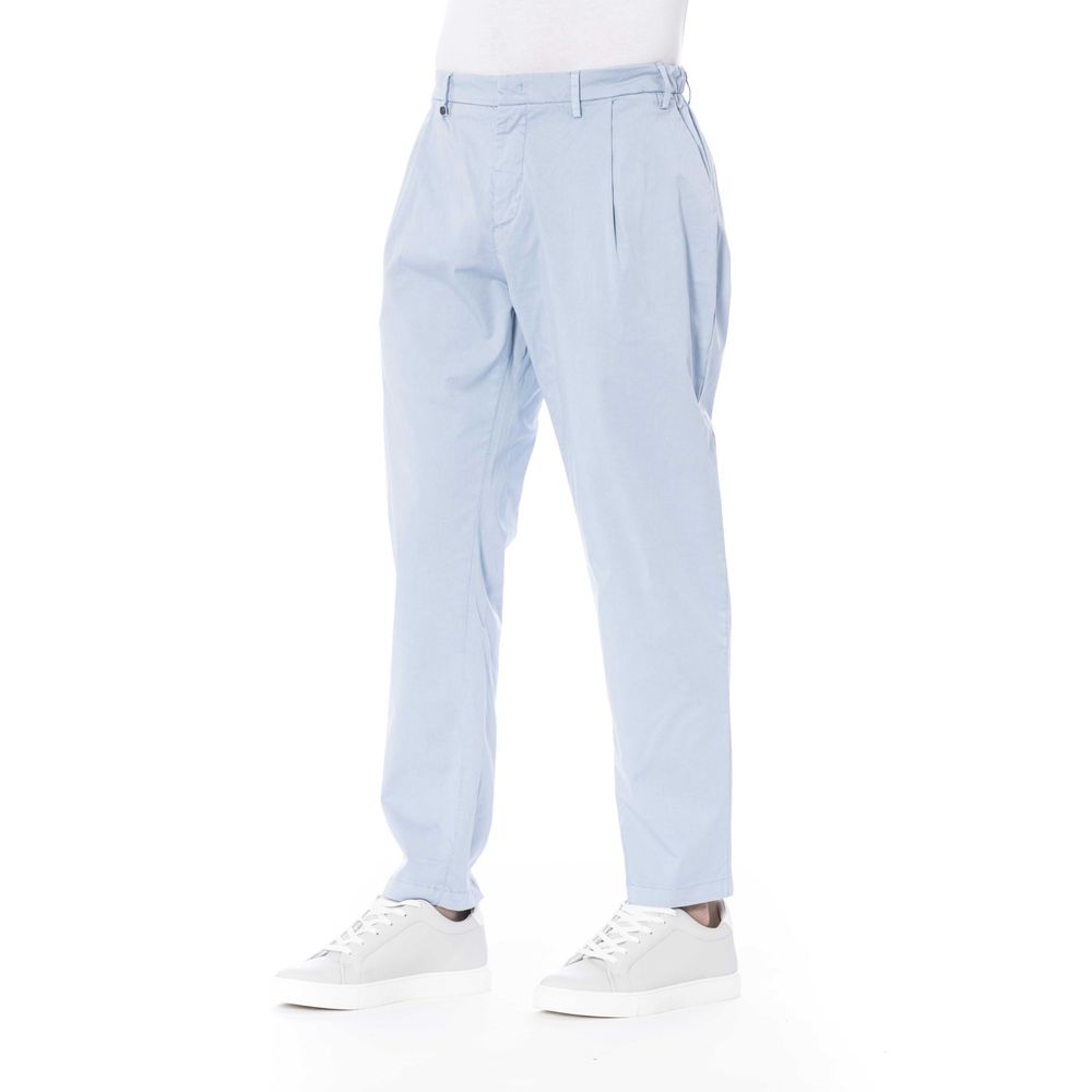 Distretto12 Light Blue Cotton Men Pant