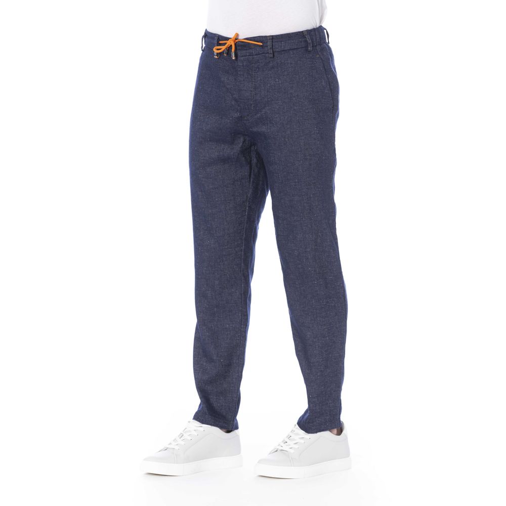 Distretto12 Blue Cotton Men Pant