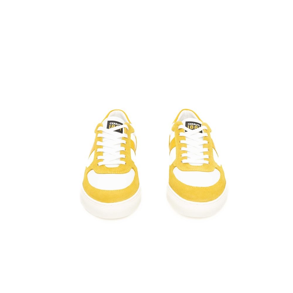 Baskets Cerruti 1881 en cuir jaune pour homme