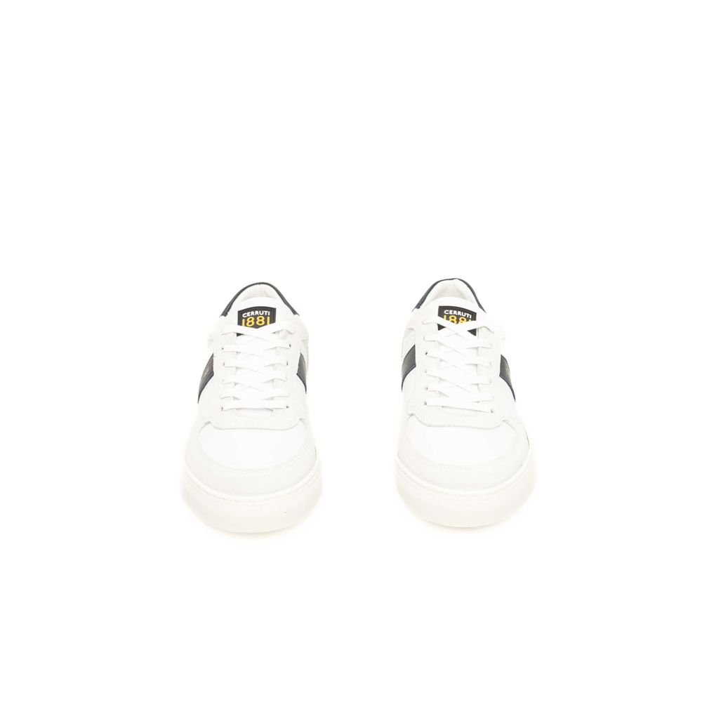 Baskets Cerruti 1881 en cuir blanc pour homme