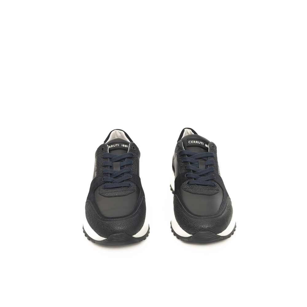 Baskets Cerruti 1881 en cuir bleu pour homme