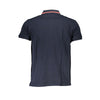 Cavalli Class Blue Cotton Polo Shirt