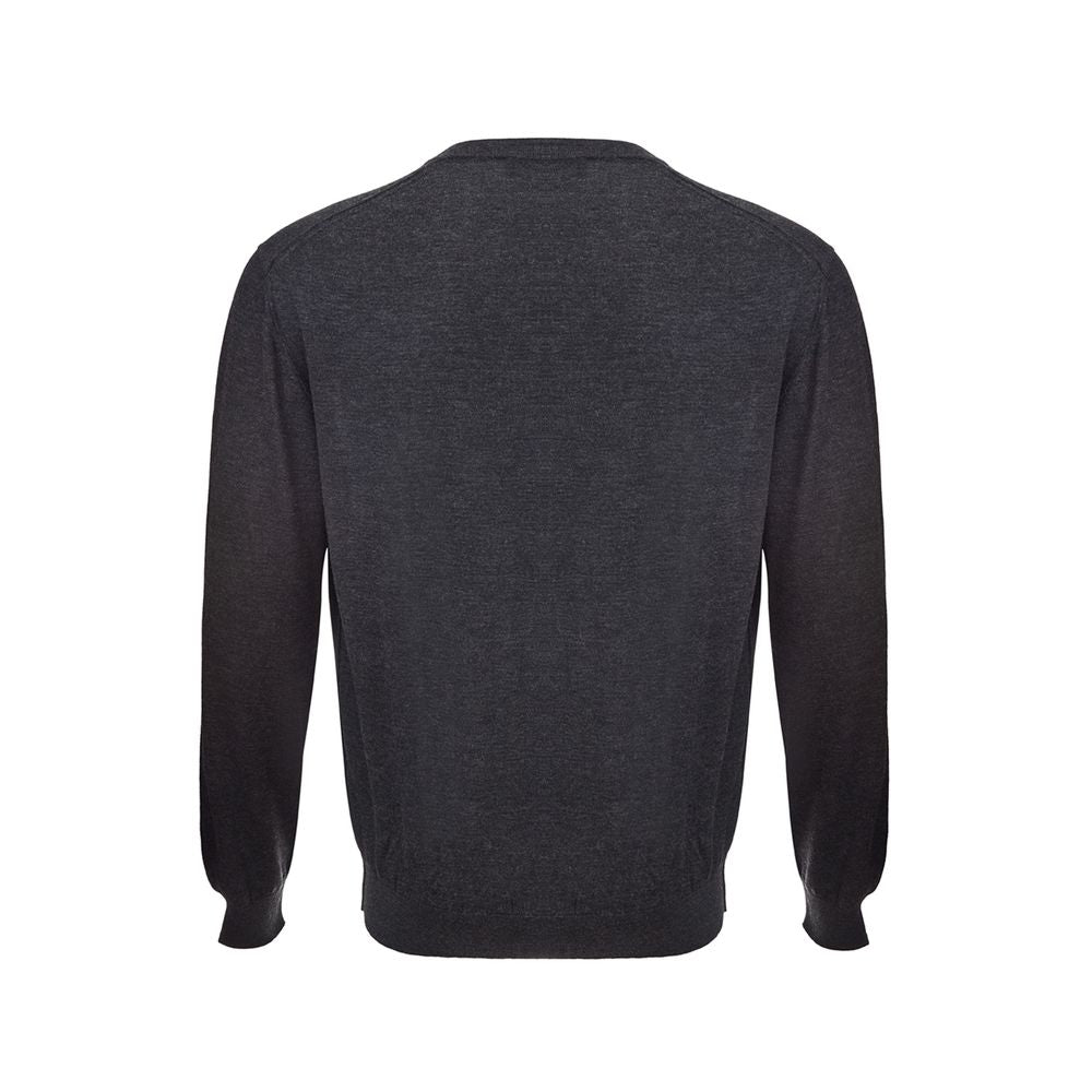 Dolce & Gabbana Eleganter grauer Kaschmirpullover für Herren