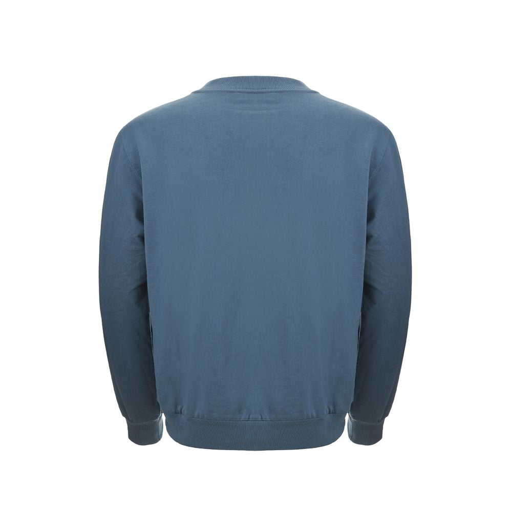 Dolce & Gabbana Eleganter blauer Baumwollpullover für Herren