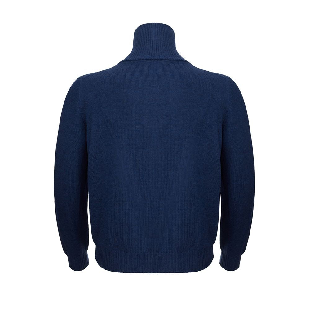 Gran Sasso Eleganter Wollpullover in Blau