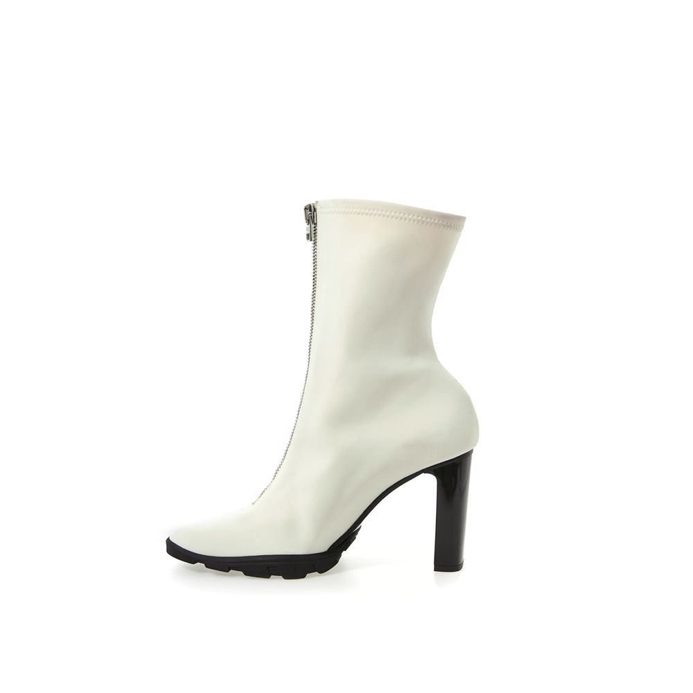 Bottines élégantes en néoprène Alexander McQueen en blanc