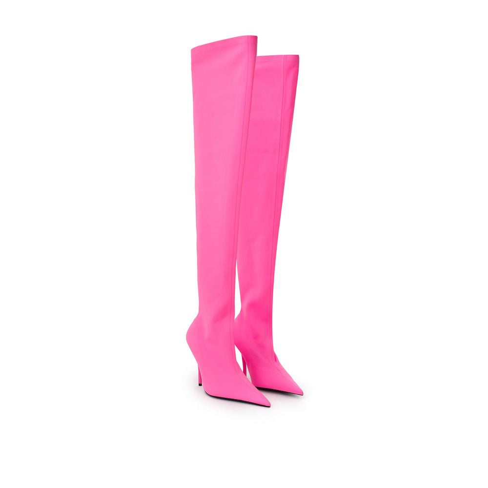 Balenciaga Elegante rosa Stiefeletten aus Polyester