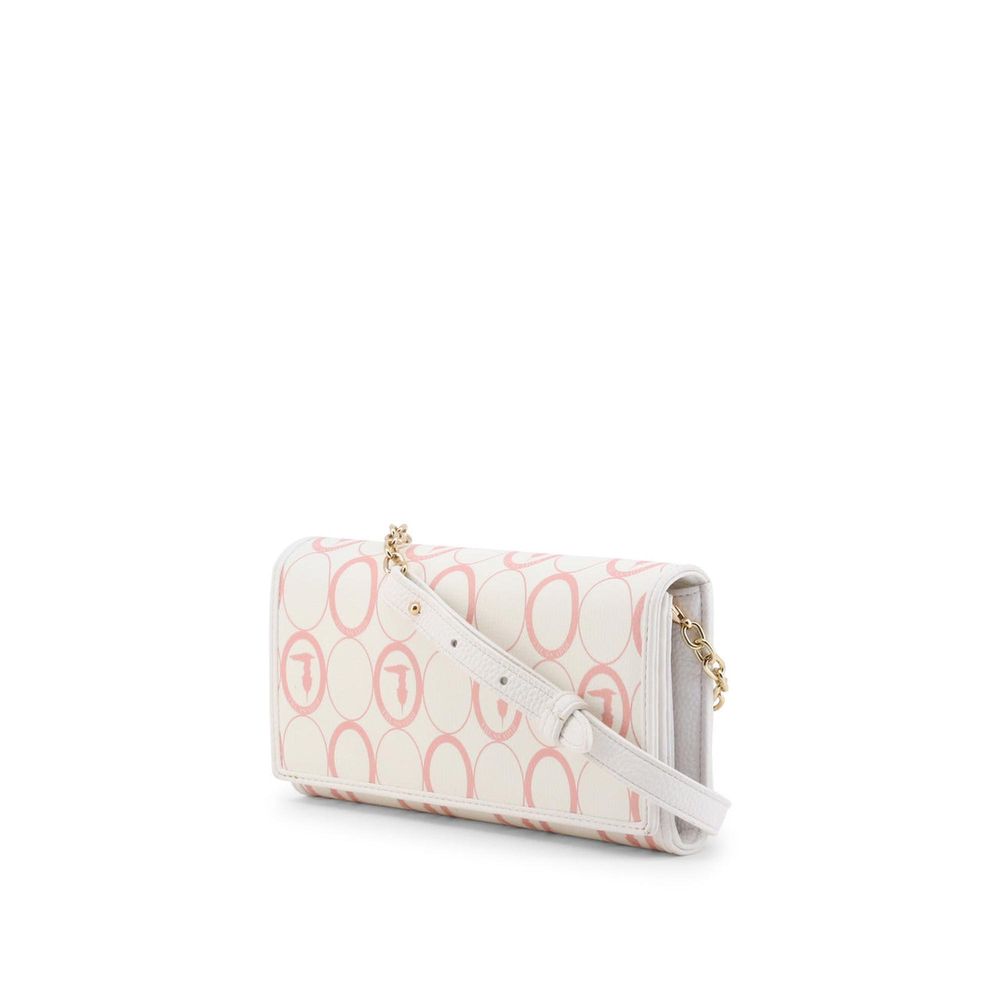 Trussardi White  Clutch Bag