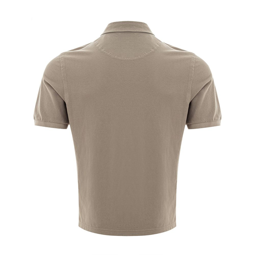 Polo en coton beige Gran Sasso - Élégance intemporelle