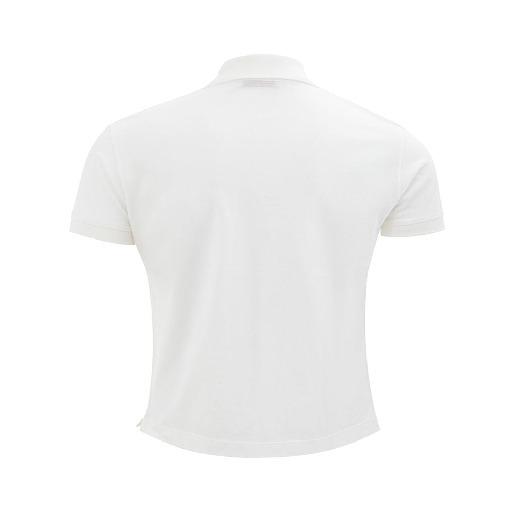 Polo élégant en coton blanc pour homme de Luca Faloni