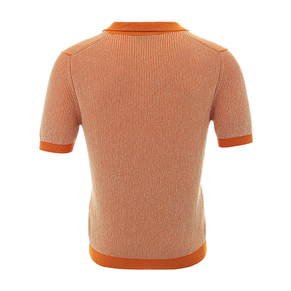 Gran Sasso Elegantes Baumwoll-Poloshirt in leuchtendem Orange