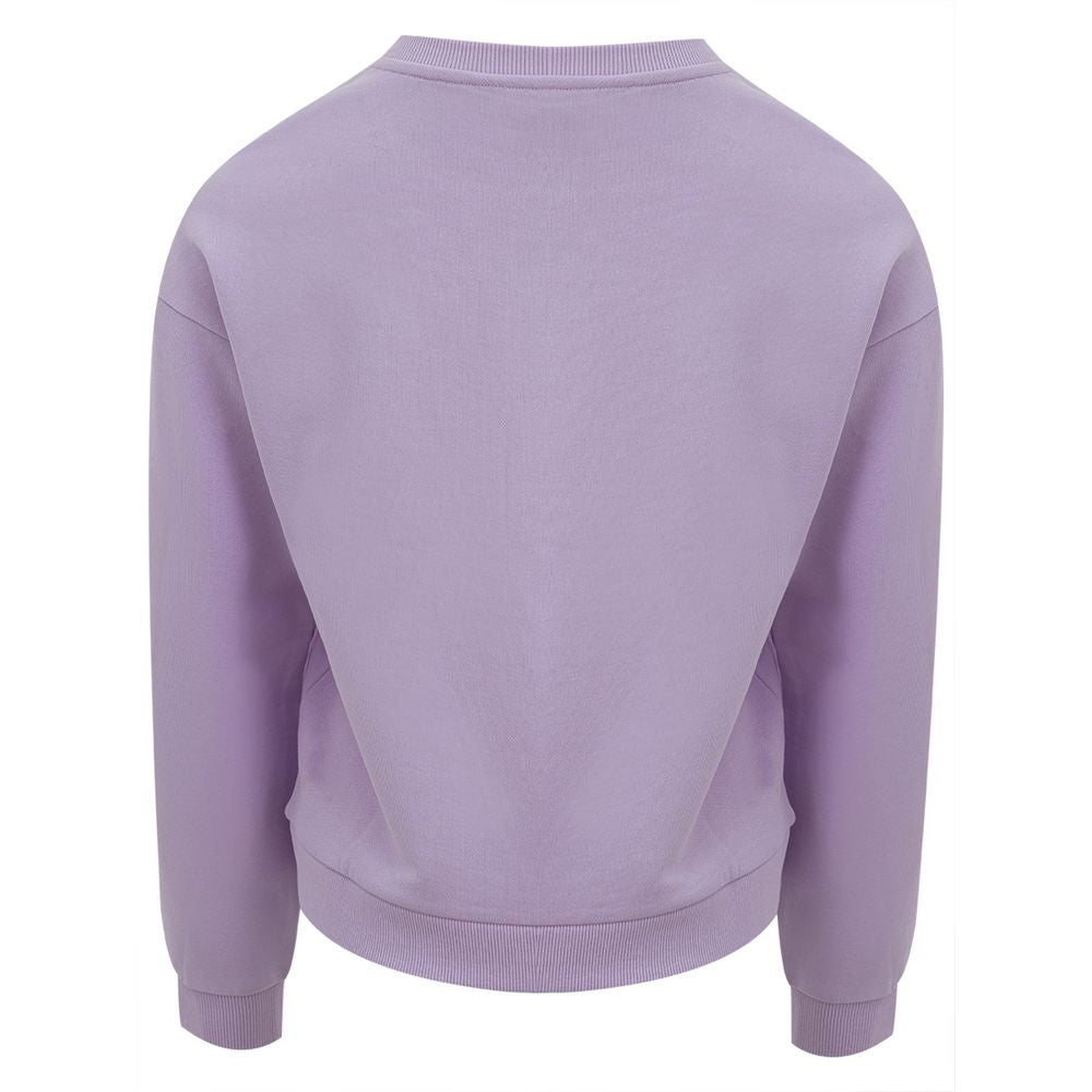 Pull en coton violet chic Armani Exchange pour femme