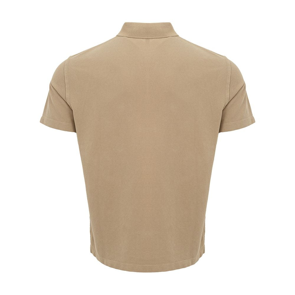 Polo Armani Exchange en coton beige classique