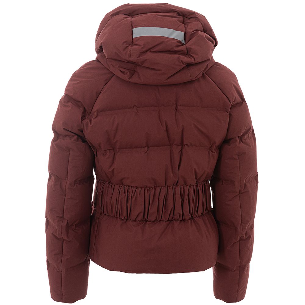 Peuterey Elegante bordeauxfarbene Baumwolljacke für Damen