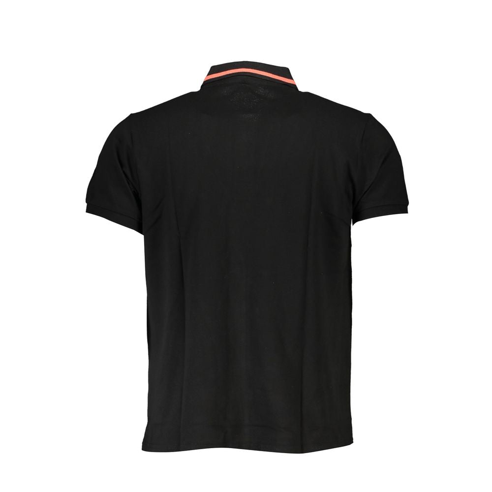 Cavalli Class Black Cotton Polo Shirt