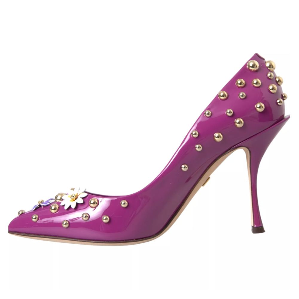 Dolce & Gabbana Lila Leder-Pumps aus Di-Kalbsleder