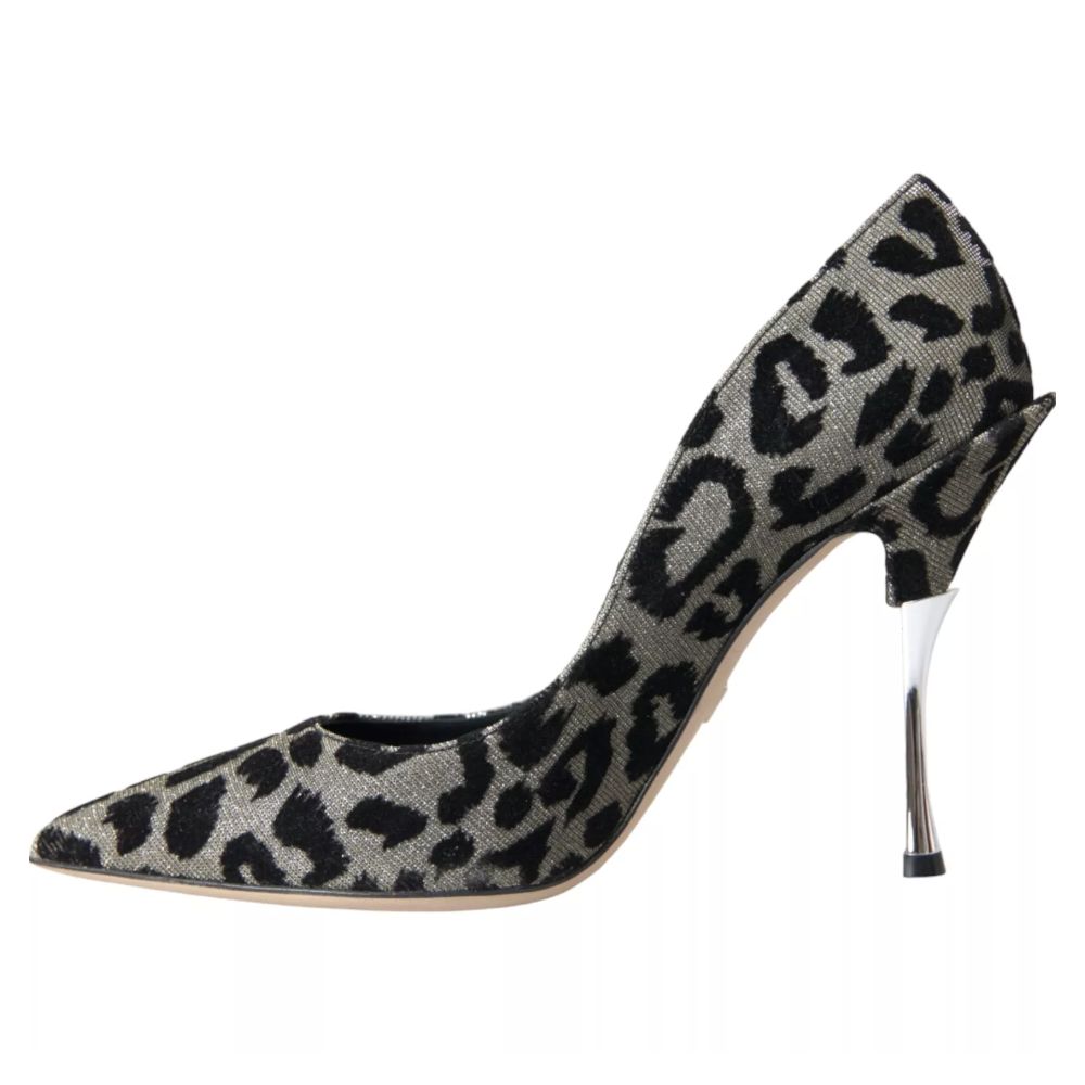 Dolce & Gabbana Graue Di-Kalbsleder-Pumps