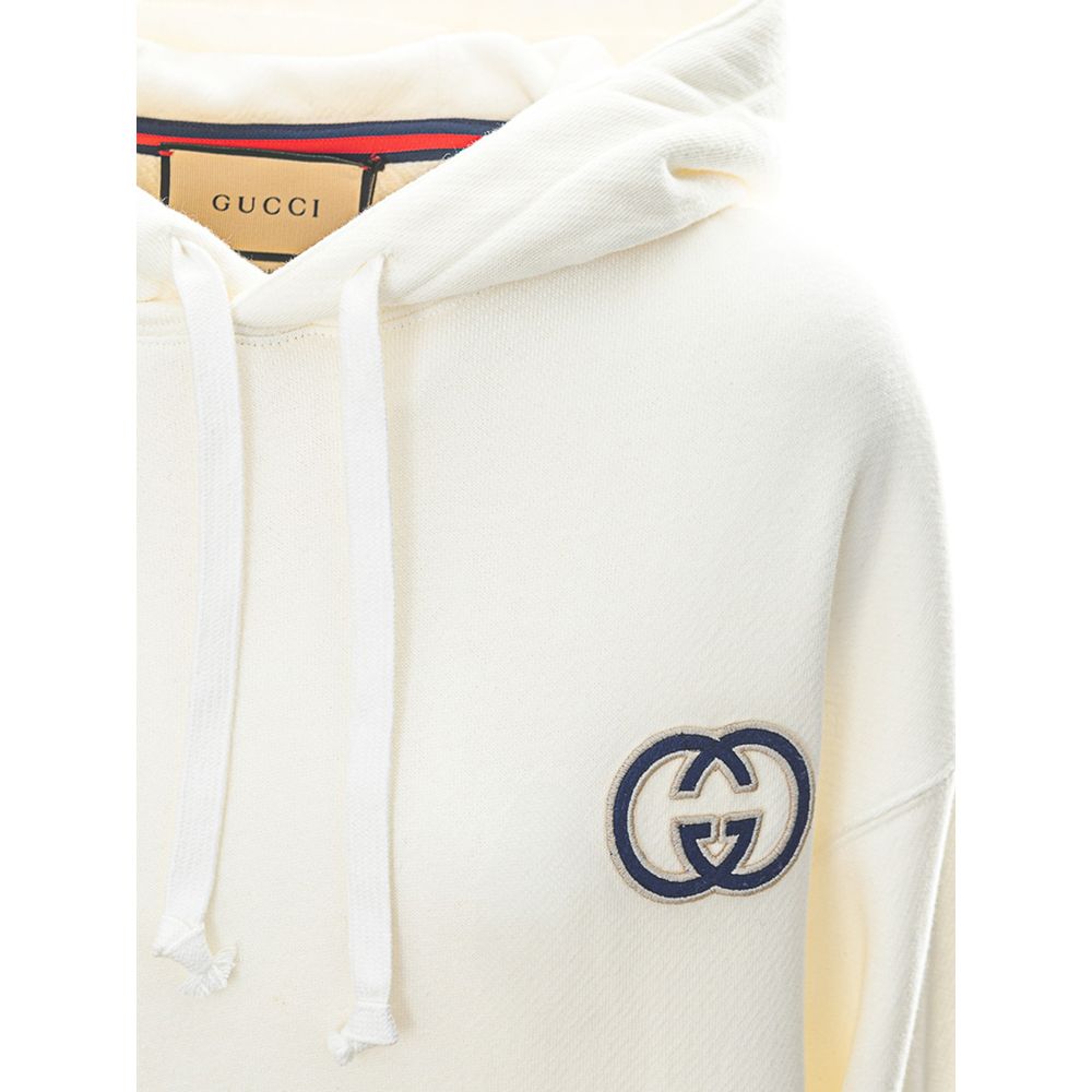 Pull en coton blanc Gucci