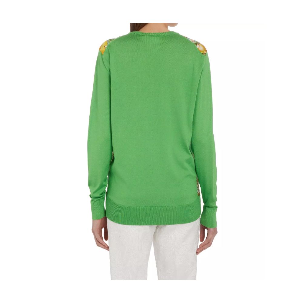 Pull en soie vert Dolce & Gabbana