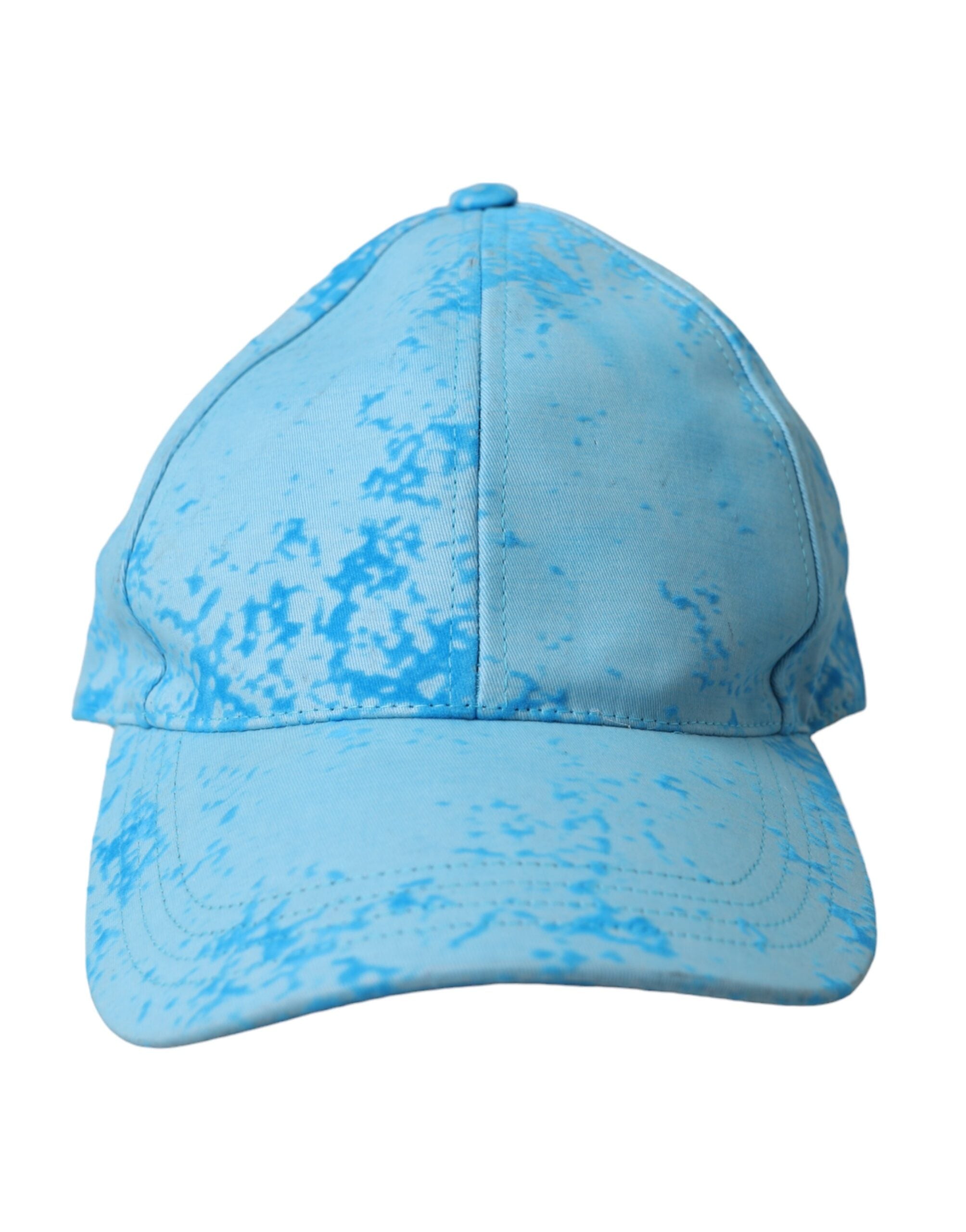 Dolce & Gabbana Hellblaue Color Splash Baseballmütze Herren