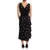 Robe en soie noire Dolce &amp; Gabbana