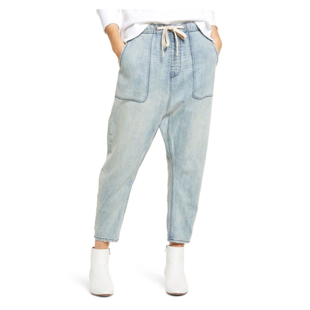 One Teaspoon – Jeans und Hose aus Baumwolle in Blau