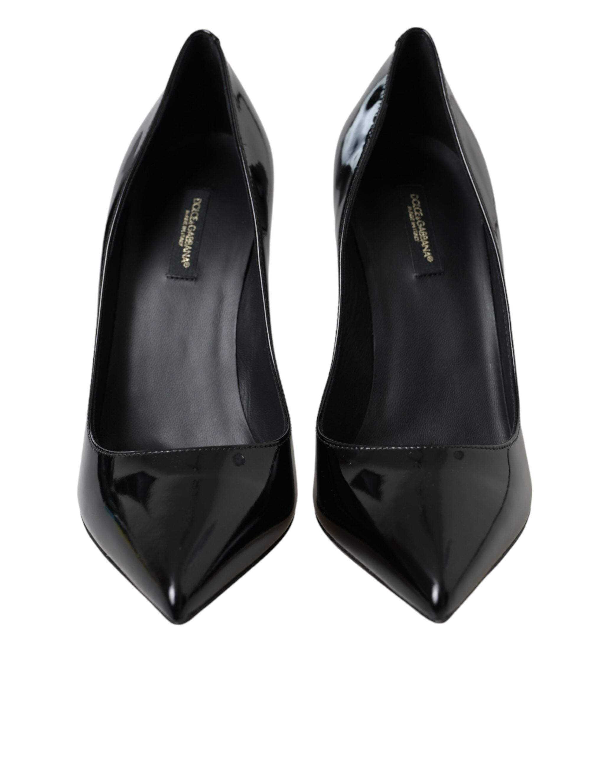 Dolce & Gabbana Bellucci Pumps aus schwarzem Lackleder mit Absatz