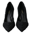 Schwarze Cordonetto Ricamo Pumps von Dolce &amp; Gabbana