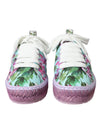 Baskets espadrilles à imprimé floral en toile multicolore Dolce &amp; Gabbana