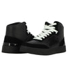 Versace Jeans Black Leather Di Calfskin Sneaker