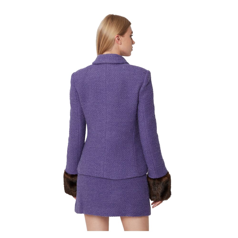 PINKO Purple Cotton Suits & Blazer