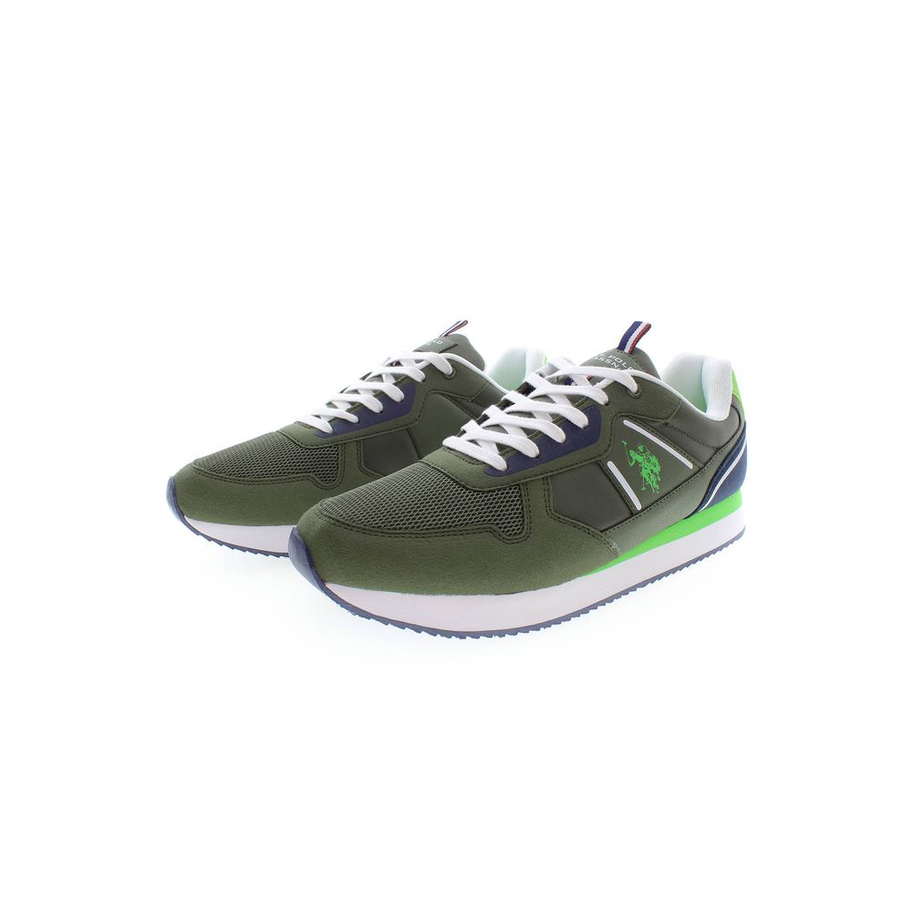 US POLO ASSN. Grüner Polyester Herren Sneaker