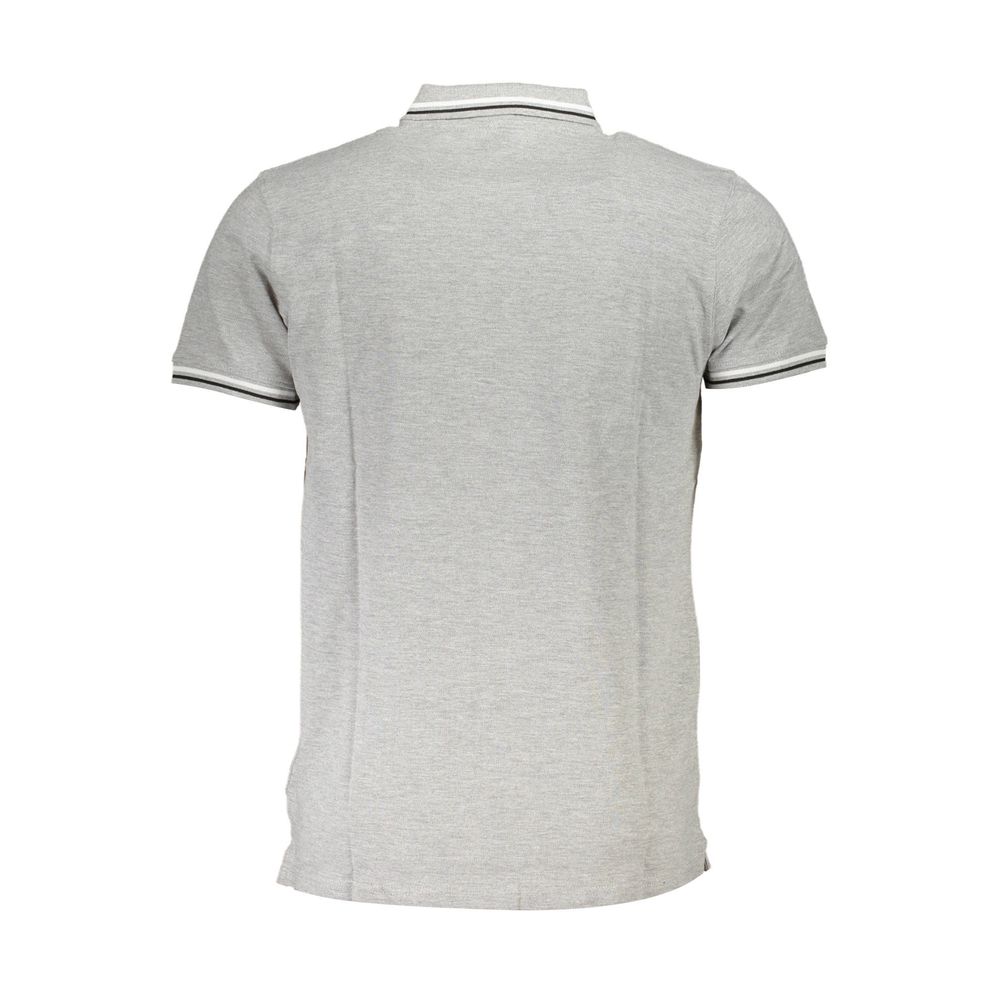 Polo en coton gris Cavalli Class