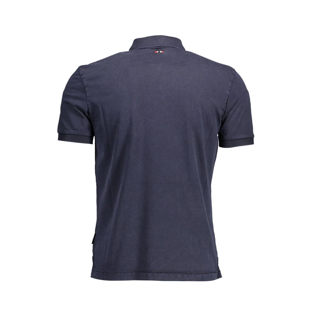 Polo Napapijri Bleu Coton Homme