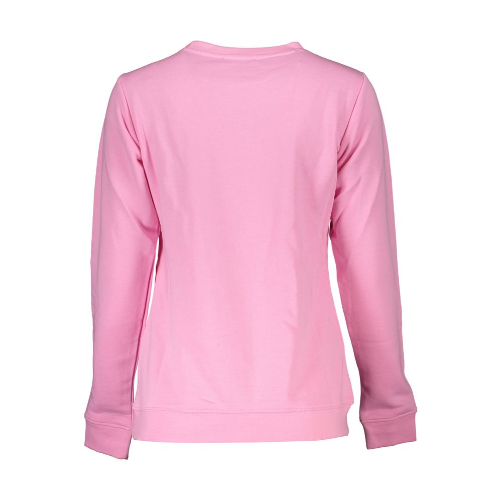 Rosa Baumwollpullover von Cavalli Class