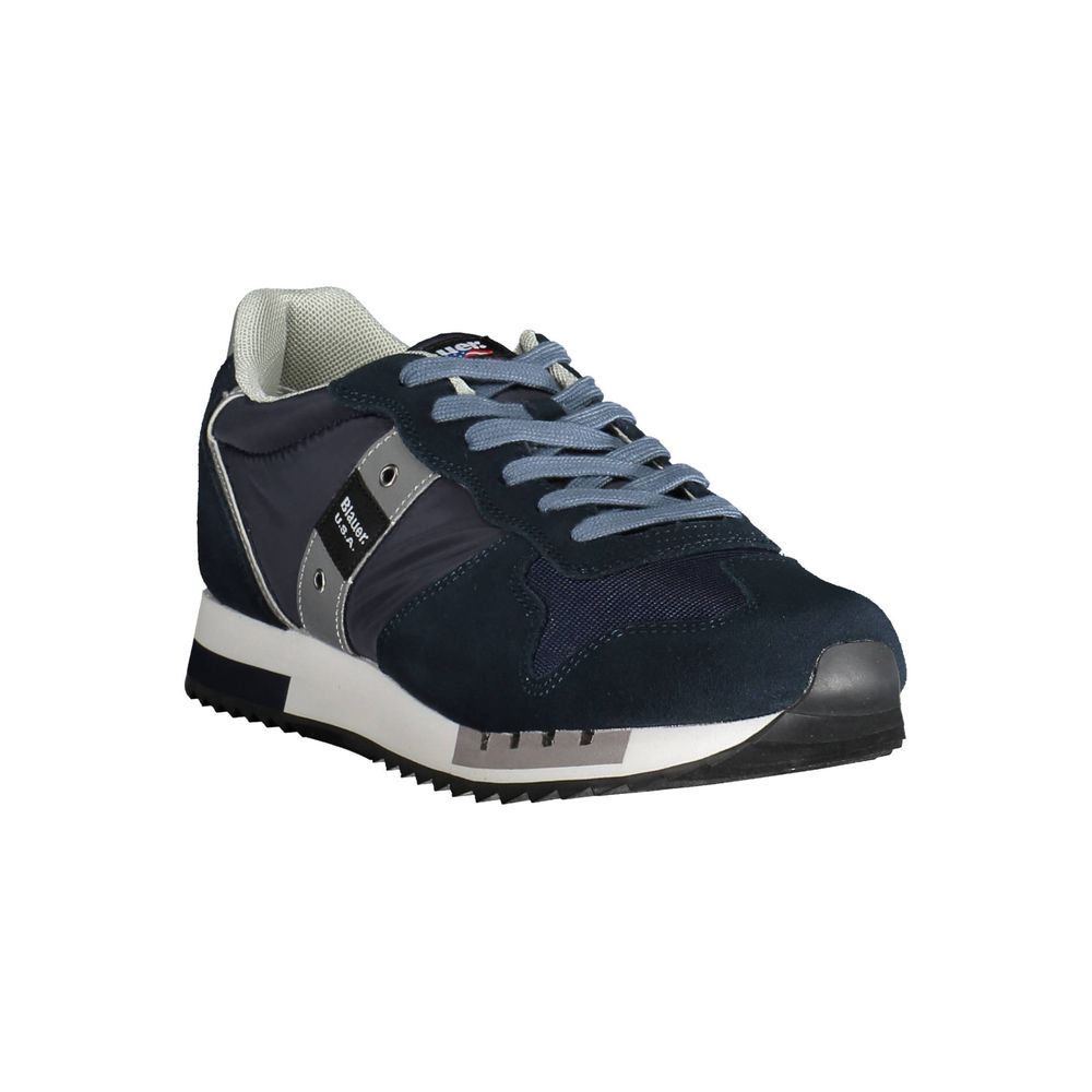 Blauer Blue Leather Men Sneaker