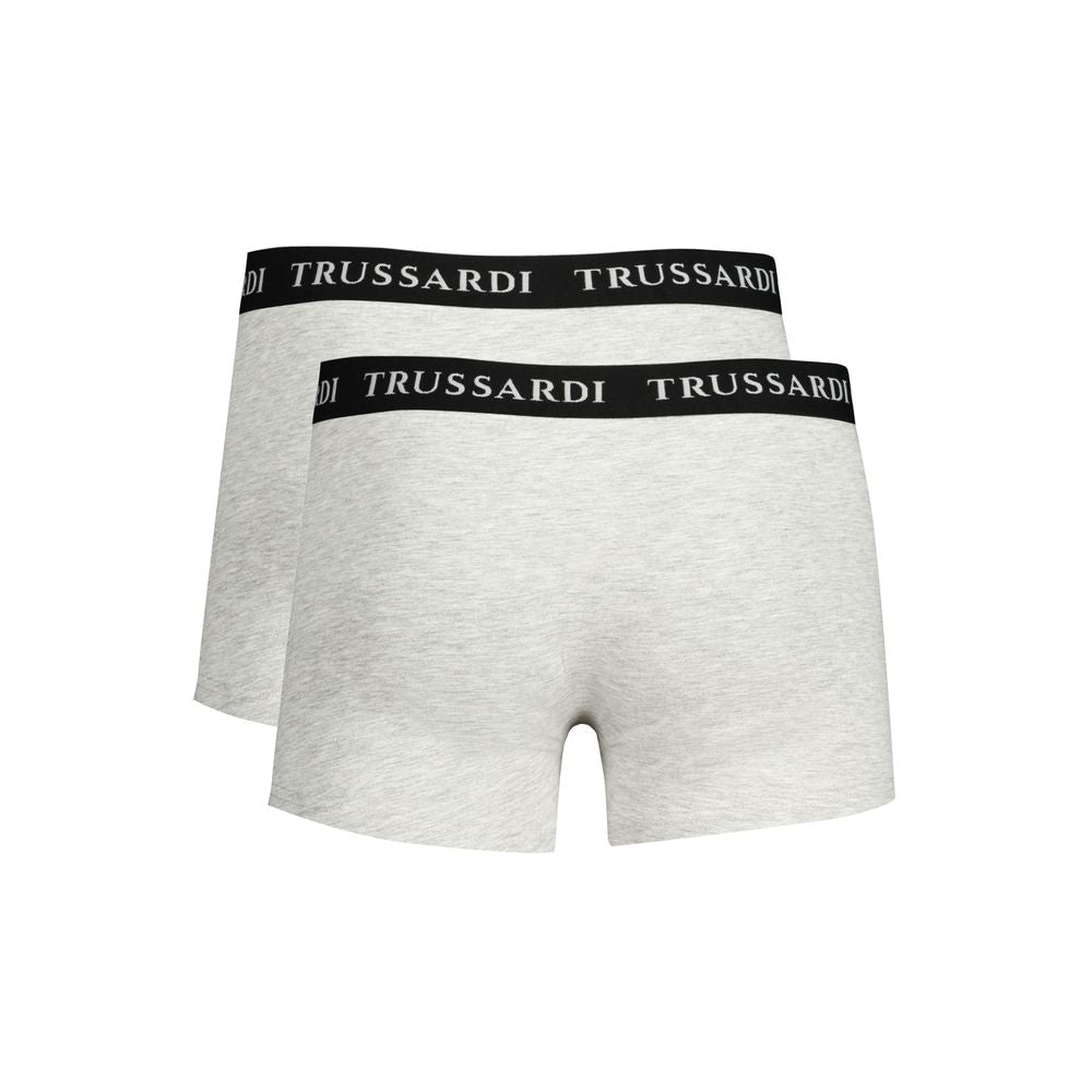 Trussardi Graue Baumwollunterwäsche