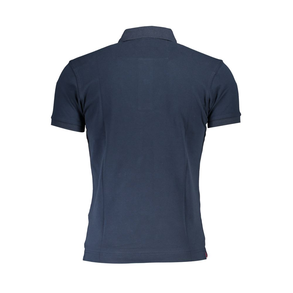 Polo homme en coton bleu La Martina